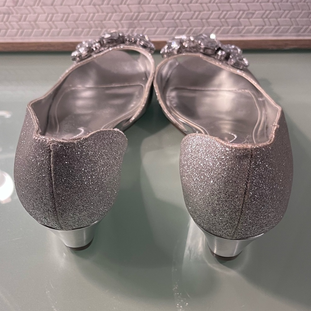NINA Silver glitter with gems wedge heels - Picture 4 of 5